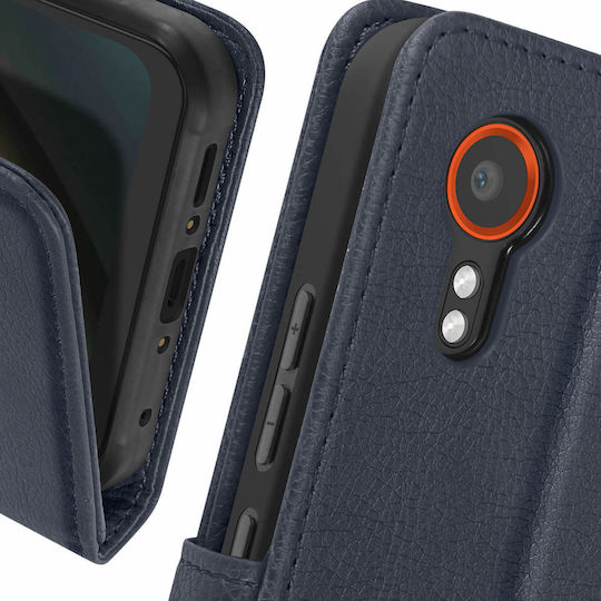 Avizar Hülle Galaxy Xcover 7 Video Stand Cover Schutz Dunkelblau
