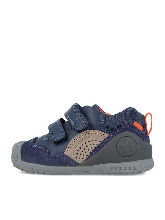 Παιδικά Sneakers High Ανατομικά με Σκρατς Μπλε