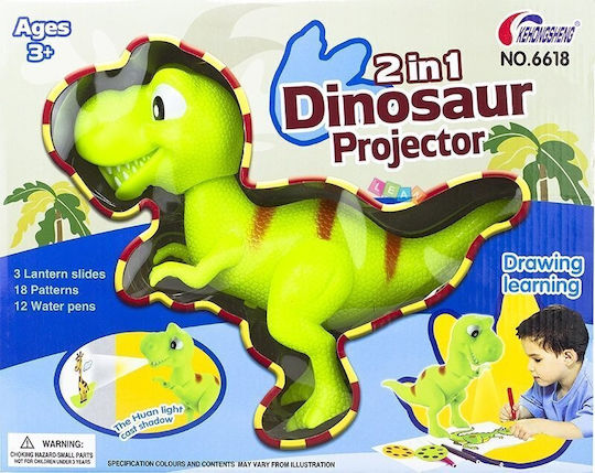 Kids Childrens Toy Overhead Projector Dinosaur 18p Story Projector for 3+ years Years Old