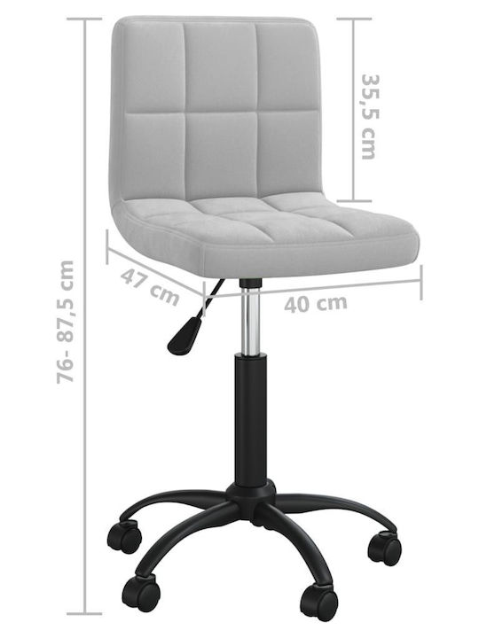 Stuhl mit Rollen in Gray Farbe 40x47x74.5cm 1Stück