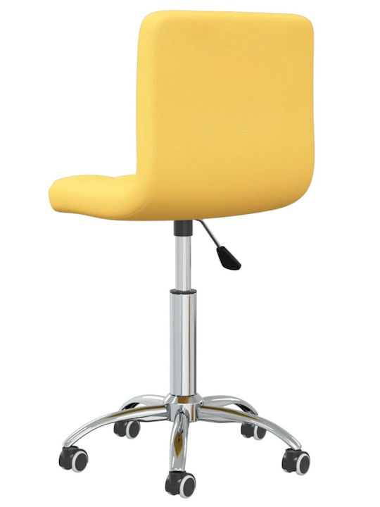 Stuhl mit Rollen in Gelb Farbe 40x47x74.5cm 1Stück