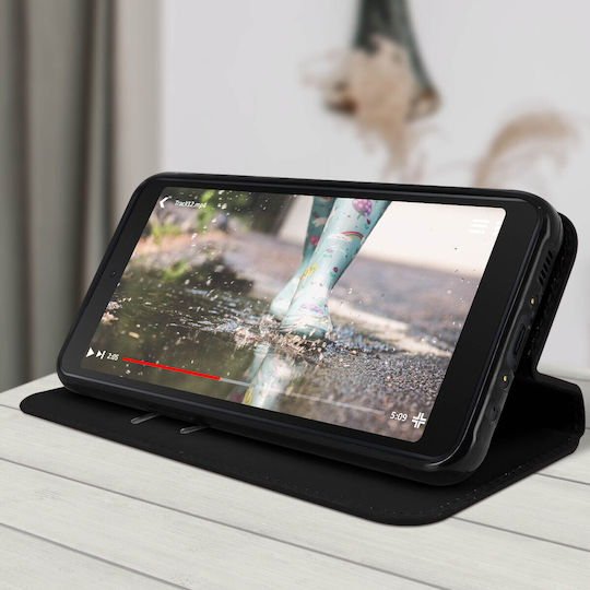 Husă Spate Samsung Galaxy Xcover 5 Funcție Suport Portofel Negru