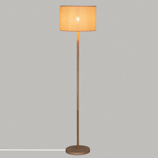 Atmosphera Stehleuchte H180cm. mit Fassung für Lampe E27 Beige