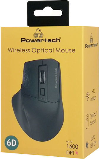 Powertech PT-1272 Wireless Ergonomic Mouse Negru