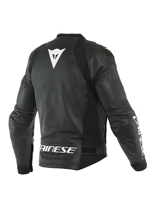 Dainese Herren Motorradjacke Leder 4 Jahreszeiten Schwarz