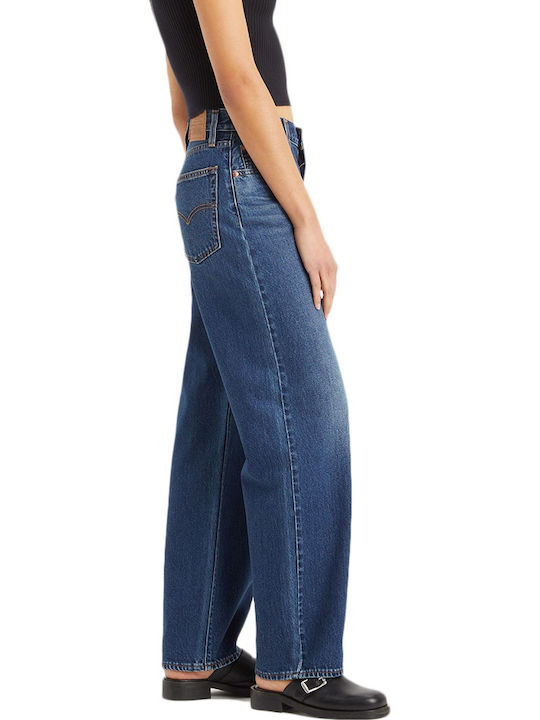 Baggy Dad Damenjeans in Dad-Passform Blue