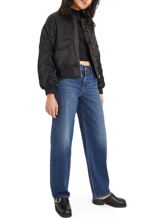 Baggy Dad Damenjeans in Dad-Passform Blue