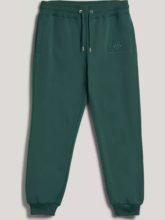 Cargo Sweatpants with Elastic Green