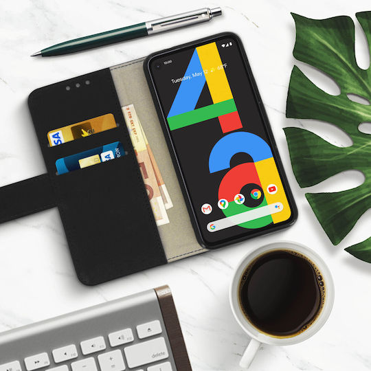 Xiaomi Redmi Poco X4 Gt Folio Wallet Case Video Stand Wrist Strap Black