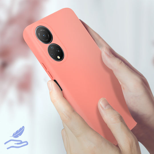 Husă Honor X7 Silicon Semi-rigidă Moale Subțire Roz
