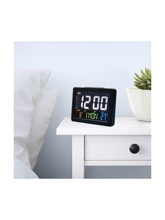 Tabletop Digital Clock with Alarm Black 902002_b