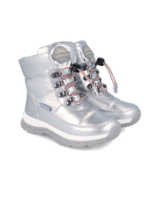 Garvalin Kids Boots with Lace Silver