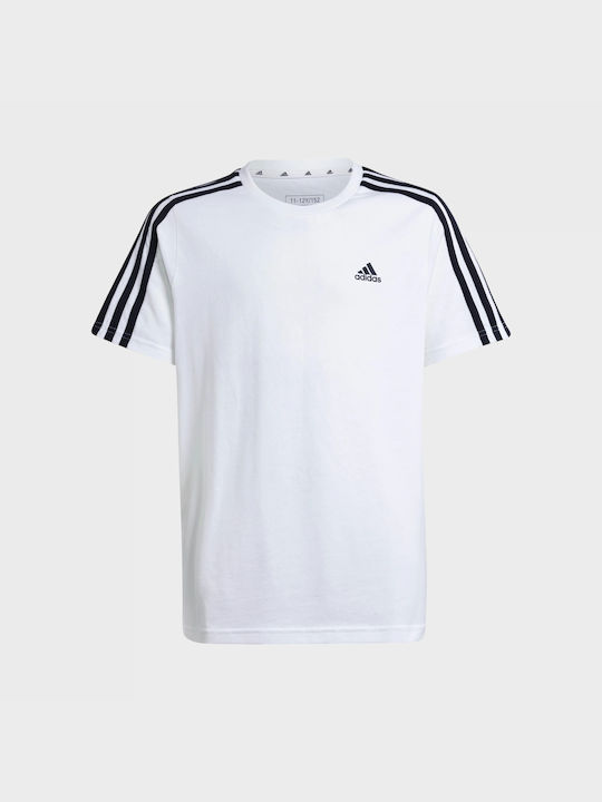 adidas Children's Blouse Long Sleeve white 3 Stripes