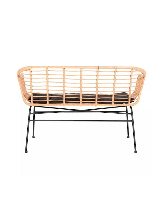 Allegra Пейка За Външно Ползване Ратан с Възглавници 120x62x80см