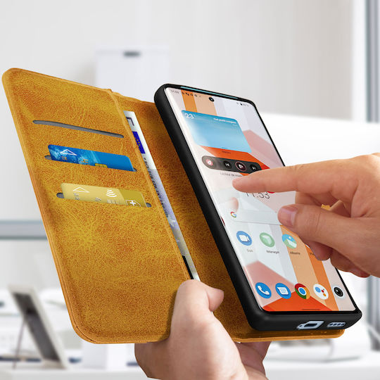 Folio-Hülle Vivo X80 Pro Video-Ständer Braun