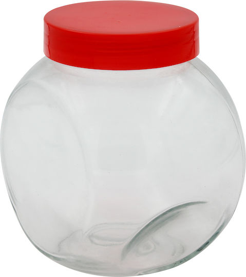 Keskor Keskor General Use Glass Jar with Lid Transparent 1700ml