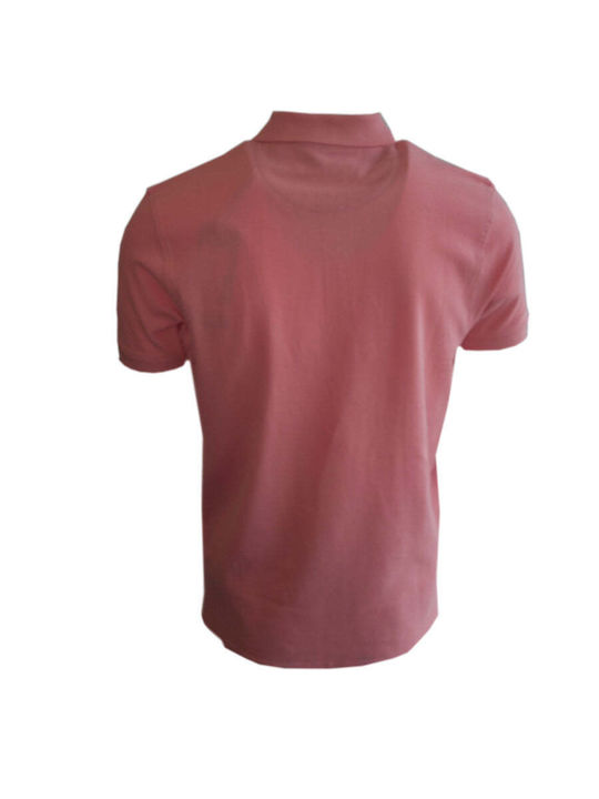 3Αlpha Men's Short Sleeve Blouse Polo Pink