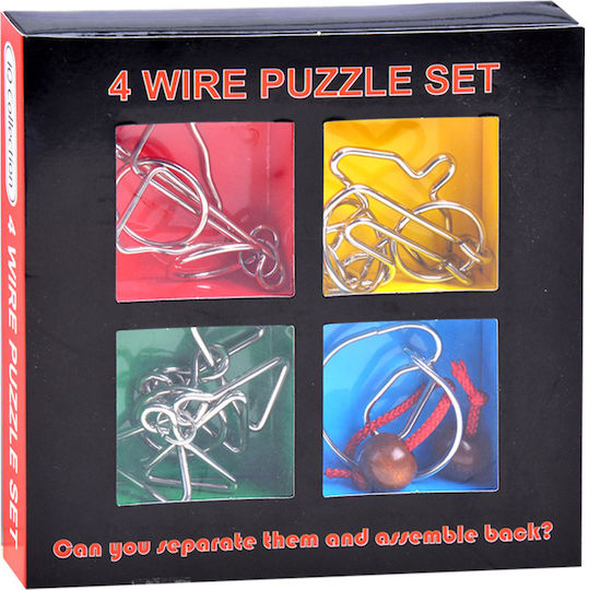 4 Curly Metal Puzzle Puzzle aus Metall ZA1132