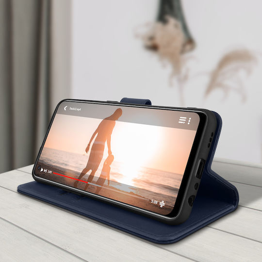 Hülle Oppo A94 5G Kartenhalter Cover Video-Standfunktion Marineblau