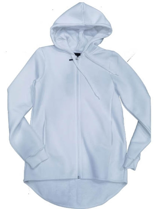 Target Fleece Damen Jacke white