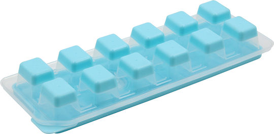 Keskor Παγοθήκη Πλαστική 12 Θέσεων με Καπάκι Μπλε 42632-1