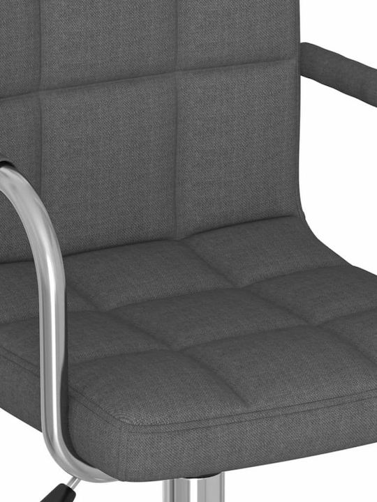 Rotating Chair Visitor with Wheels in Gray Color 50x47x74cm 1pcs