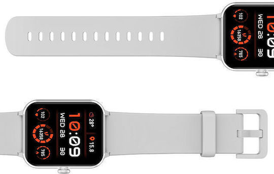 BlackView R50 45mm Smartwatch με Παλμογράφο (Γκρι)