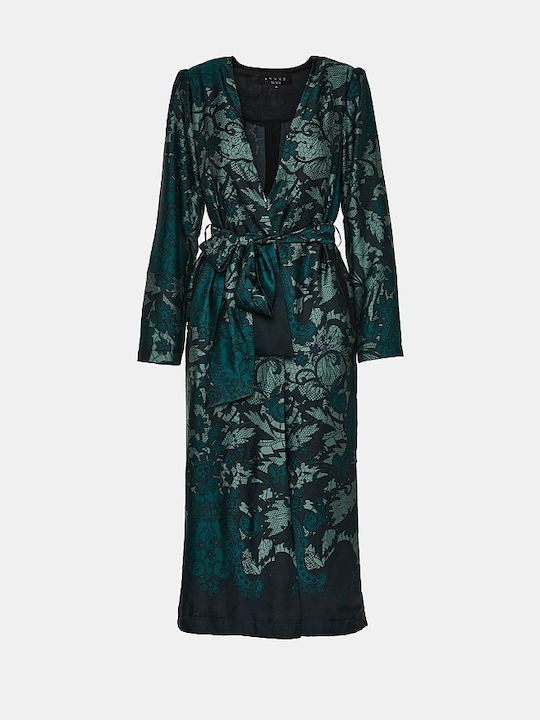 Lynne Women's Coat with Belt Green