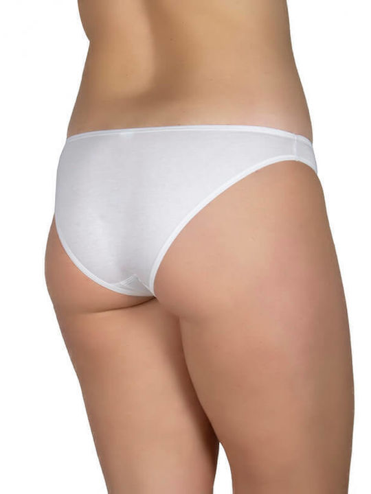 A.A UNDERWEAR Bikini Baumwolle Damen Slip White