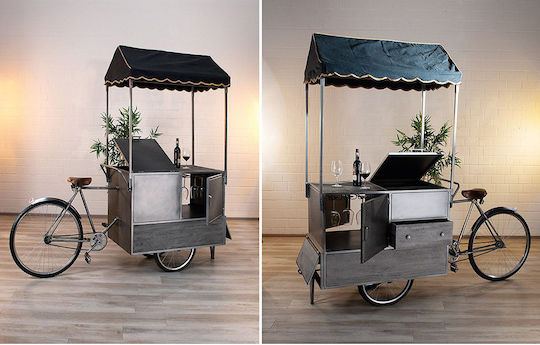 SPECIAL OBJECTS Metallkonsole & Wine Bar "sales Bike" 84220 Zelt Abmessungen Geschäftsmöbel 84220