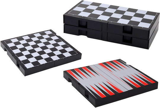 3in1 Game Set Wooden Checkers for Backgammon 2.5cm