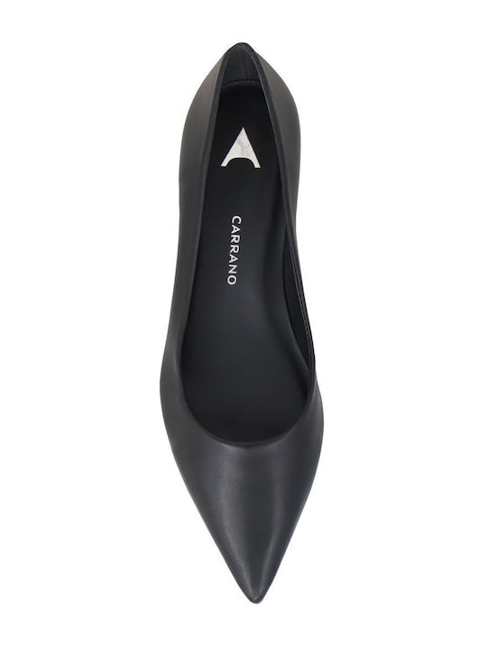 Leder Pumps Schwarz