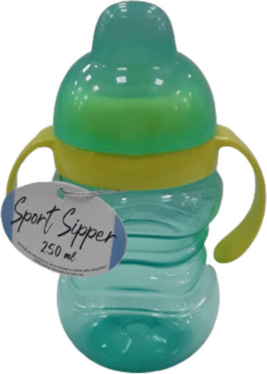 Lorelli Sport Sipper Εκπαιδευτικό Μπιμπερό Πλαστικό με Λαβές Πράσινο για 6m+ 250ml