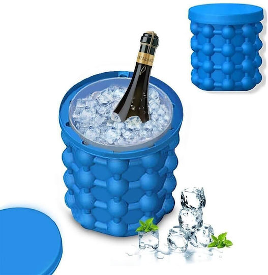 Eiswürfelform Würfel aus Silikon mit Deckel Blau ZT1XA13QWS03
