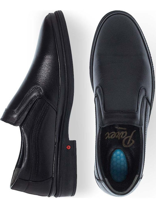 Leder Herren Mokassins in Schwarz Farbe