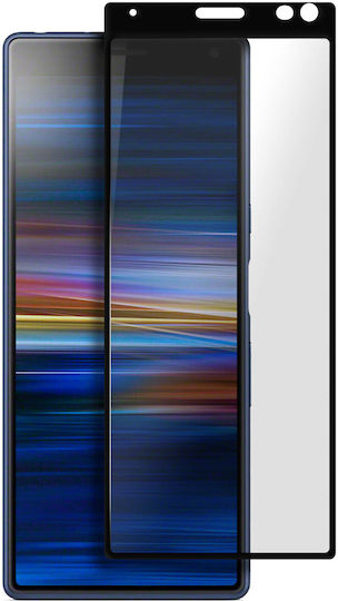 Tempered Glass Screen Protector Compatible with Sony Xperia 10 9h Smudgeproof Black Contour