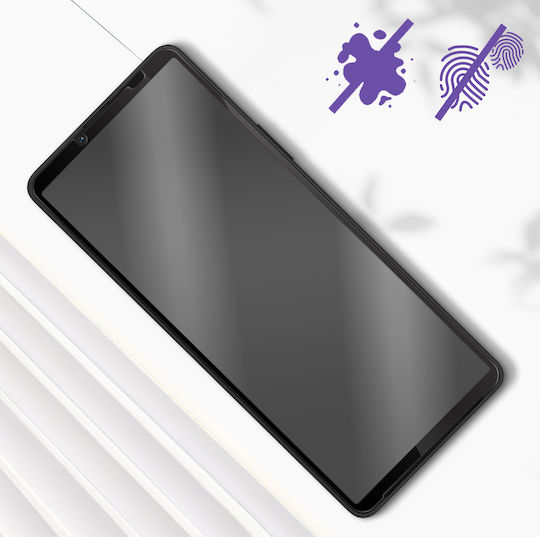 Gehärtetes Glas Xperia 10 V 10 Vi 9H Härte Anti-Schmutz Schwarzer Rand