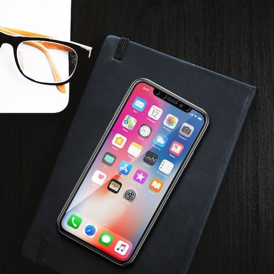 Akashi Iphone X Xs Tempered Glass Screen Protector Shockproof Black