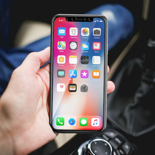 Akashi Iphone X Xs Tempered Glass Screen Protector Shockproof Black