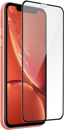 Протектор за екран от закалено стъкло Iphone Xr 11 с черни скосени ръбове