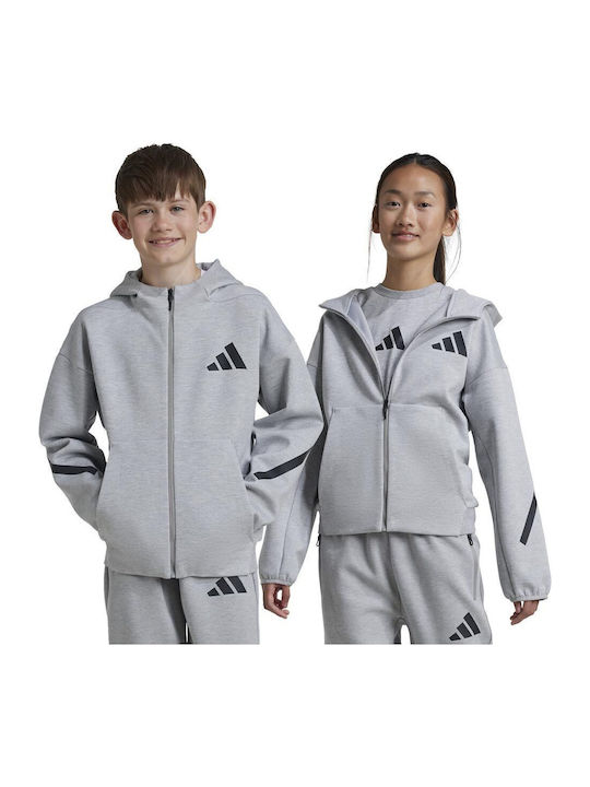 adidas Παιδική Ζακέτα Φούτερ Z.n.e Full-zip Γκρι