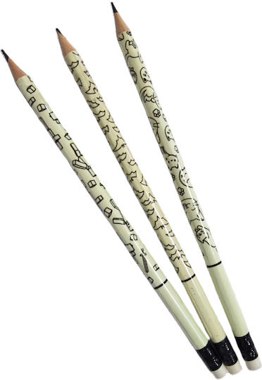 Set von 6 Bleistiften HB Braun