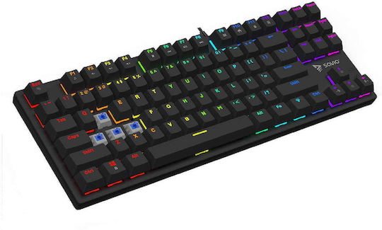 Savio Tempest X2 RGB Gaming Μηχανικό Πληκτρολόγιο Tenkeyless με Outemu Blue διακόπτες και RGB φωτισμό (Αγγλικό US)