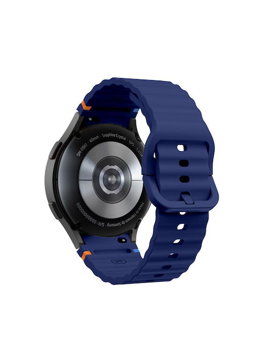 Tech-Protect Strap Silicone Navy Blue (Galaxy Watch 4 / 5 / 5 Pro / 6 / 7 / FE)