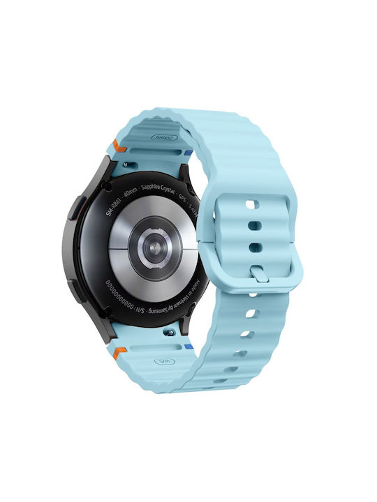 Tech-Protect Strap Silicone Light Blue (Galaxy Watch 4 / 5 / 5 Pro / 6 / 7 / FE)