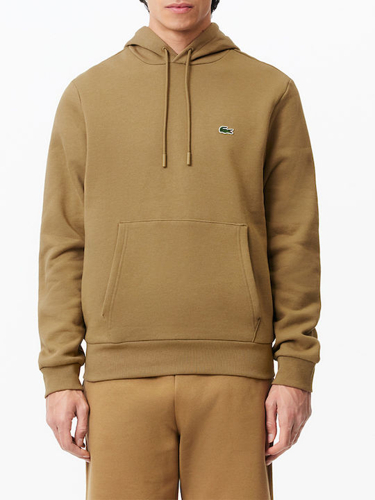Sweatshirt with Hood Sandy Brown