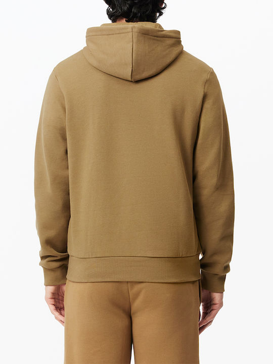 Sweatshirt with Hood Sandy Brown