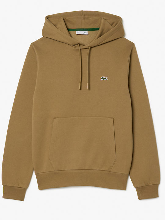 Sweatshirt with Hood Sandy Brown