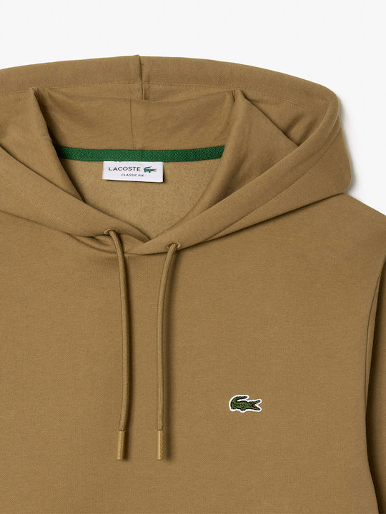 Sweatshirt with Hood Sandy Brown