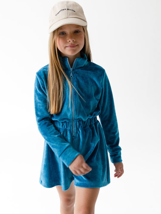 Kids' Fabric Jumpsuit Shorts/Bermudas Petrol